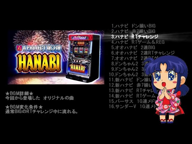 【パチスロ音楽】ハナビ まとめ【アクロス】