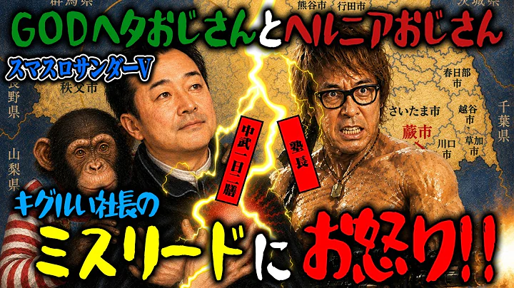 【スマスロ サンダーV】GODヘタおじさんとヘルニアおじさん...きグルい社長のミスリードにお怒り!!【塾長】【中武一日二膳】